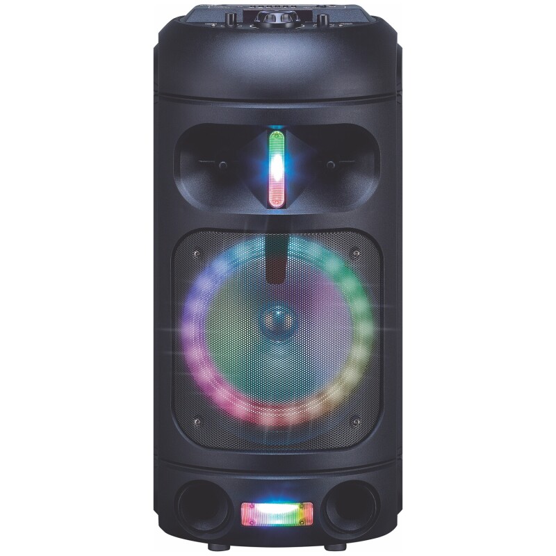 Parlante activo 8â€³ Nordmende 700W con luces LED Negro