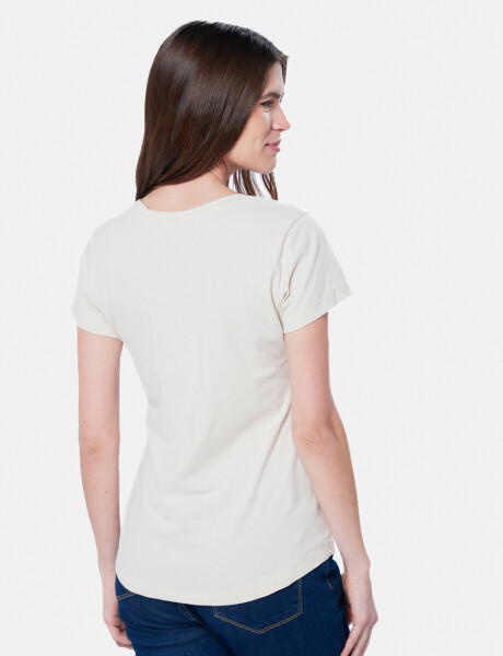 REMERA ESTAMPADA Beige