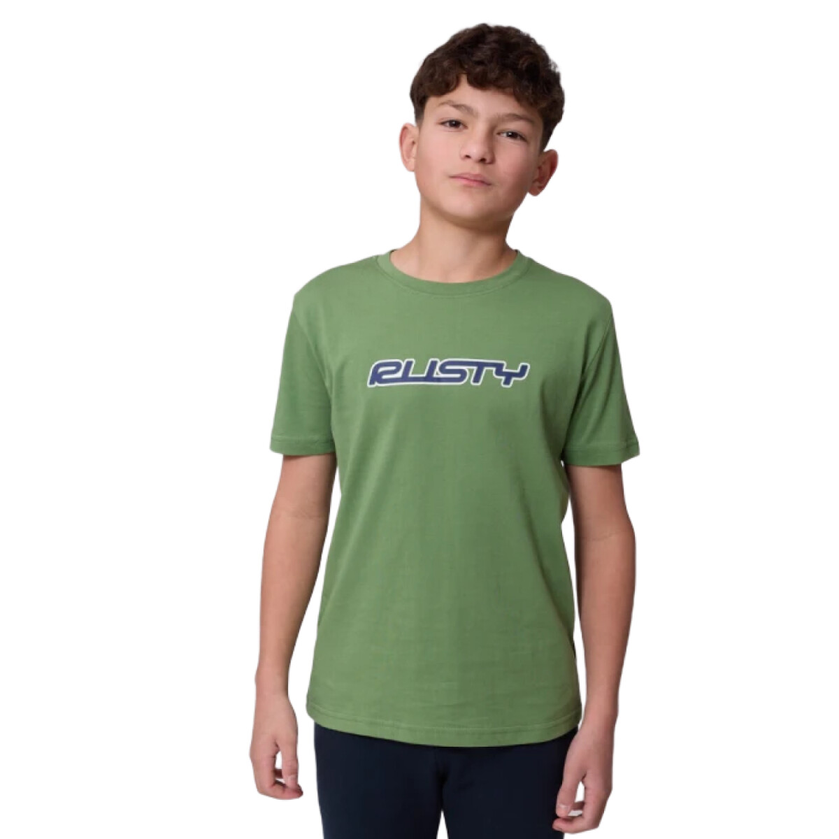 Remera Rusty Rivio Niño - Verde 