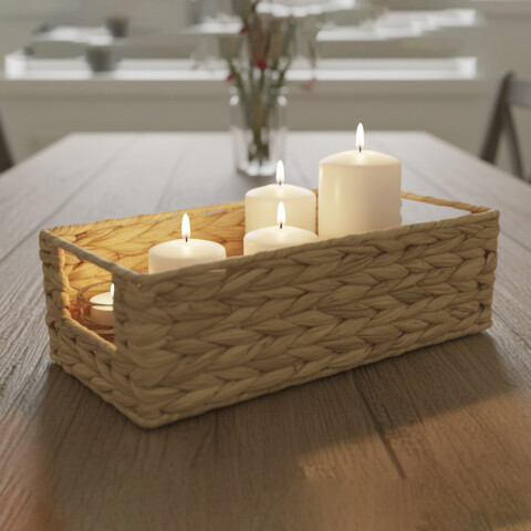 Canasto Rectangular de Mimbre Home Class 32 x 12 x 10 cm U