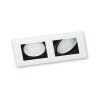 SPOT EMB 2 LUCES ''TETRIS'' BLANCO AR111 18X33 SPOT EMB 2 LUCES ''TETRIS'' BLANCO AR111 18X33