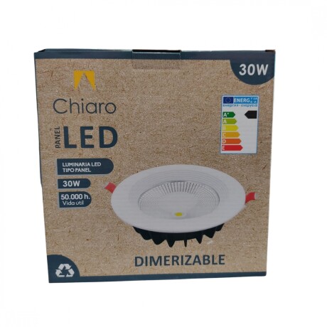 Panel LED 30W, de embutir, empotrar, redondo Dimerizable BLANCO Panel LED 30W, de embutir, empotrar, redondo Dimerizable BLANCO
