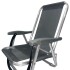 Silla Baja Playa, Pesca Buzios C/correa En Aluminio Apta 120kg GRIS