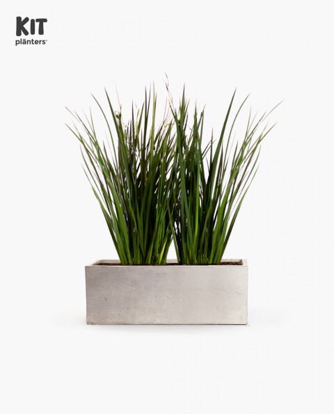 KIT Jardinera "Gris laca" 80cm* 30cm* 30cm* C/ Dietes y Sustratos