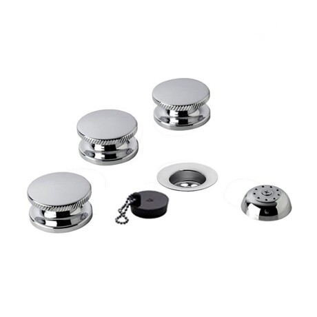 Griferia De Bidet Bimando En Cromo Fv Serie Nueva 44 Incl Desague CROMO