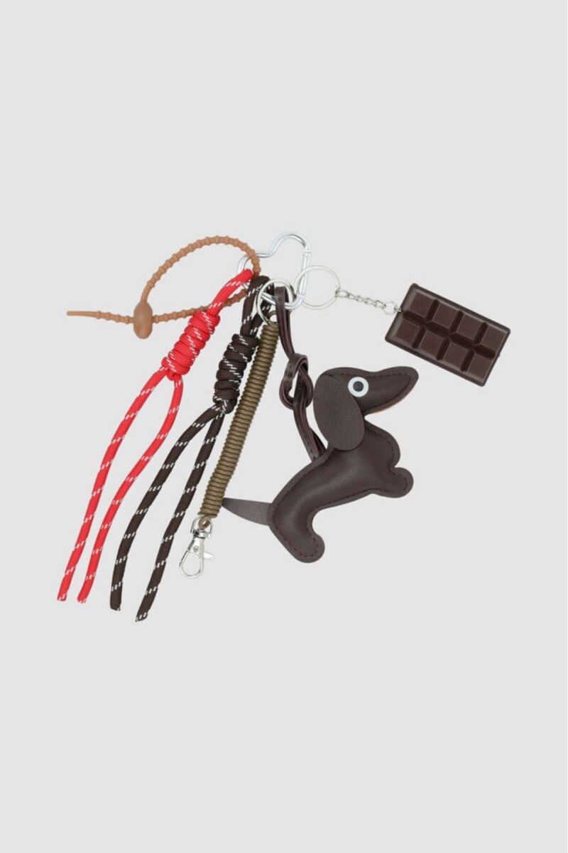 Llavero salchicha - Marron 