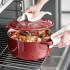 Olla Hhierro Fundido Esmaltada 24cm OLLA FIRE KING HIERRO 24CM ROJA