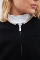 Bomber tejida con bolsillos negro