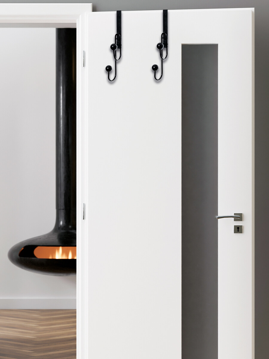 GANCHO DOBLE - NEGRO 