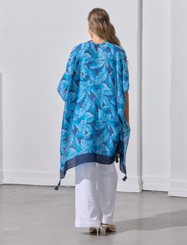 Kimono Printed AZUL/MULTI