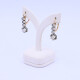 Caravanas antiguas 18k 2 tonos con brillantes. Caravanas antiguas 18k 2 tonos con brillantes.