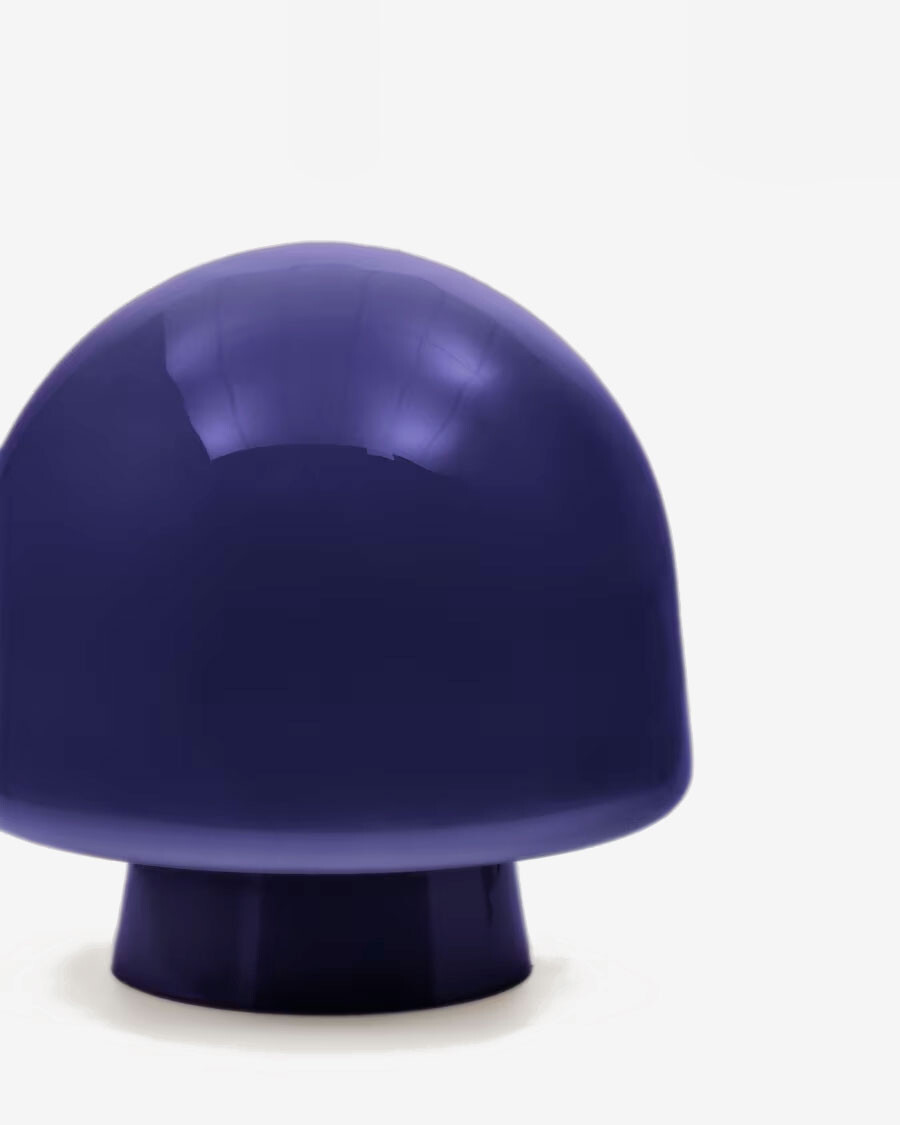 Lámpara de mesa Reig de cristal azul