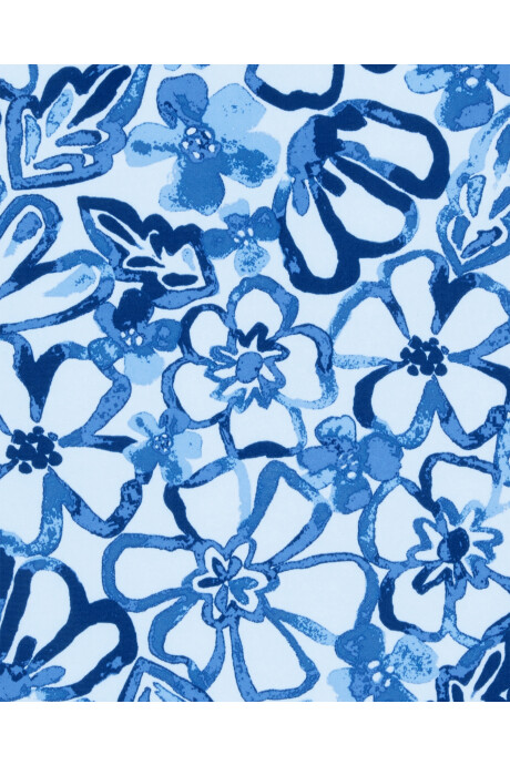 Malla de baño una pieza, manga larga, con protección upf 50+, diseño floral Sin color