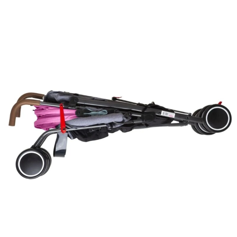 Coche Paraguitas Bebesit Clap Gris/Rosa Coche Paraguitas Bebesit Clap Gris/Rosa