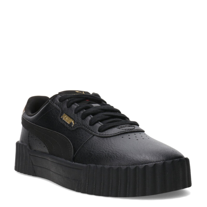 Championes de Mujer Puma Carina 3.0 Animal Flair Negro - Dorado - Animal Print