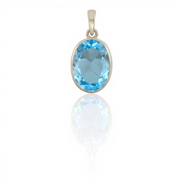 Dije Colgante Oval-Plata 925-Agua Marina-CP3991 conpiedra