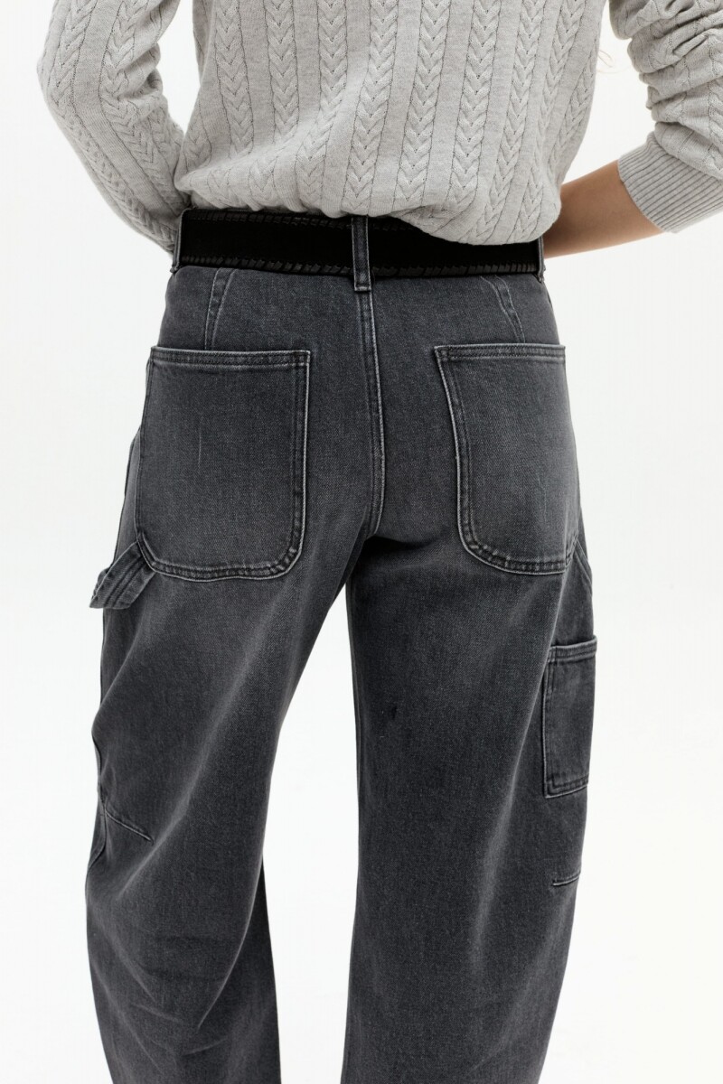 Pantalón Ámbar en Denim Washed Grey