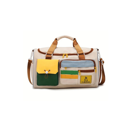 Bolso de viaje con bolsillos Beige