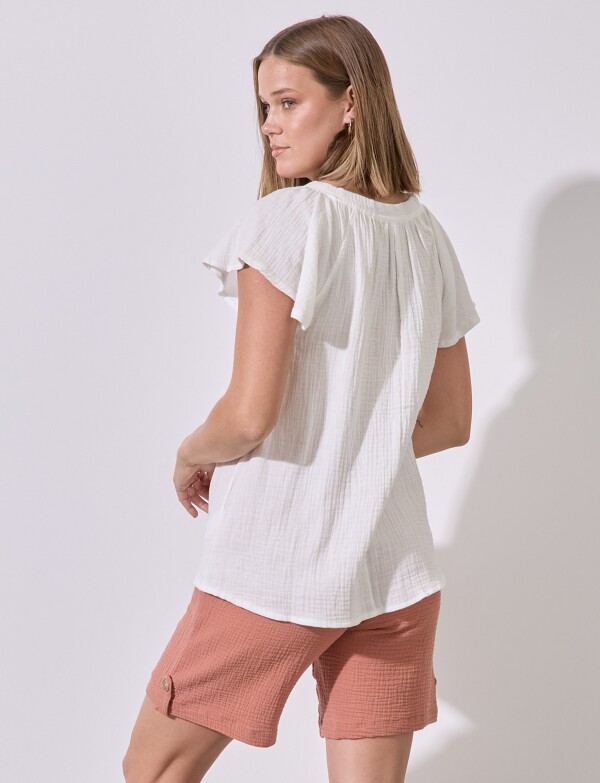 Blusa Algodón BLANCO