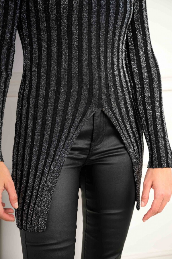 Sweater Tejido Lurex Negro