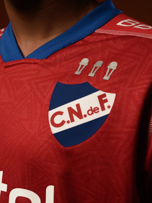 Camiseta Away 1 Nacional Hombre Skuba, Rojo, Blanco