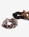 Skunzies Lisas Set De Scrunchies - Combinacion Tricolor