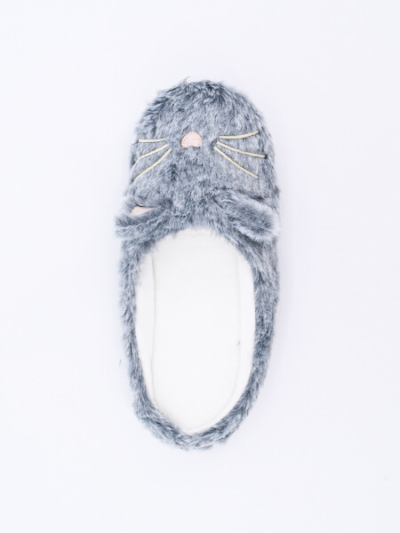 PANTUFLA CORIL GRIS OSCURO
