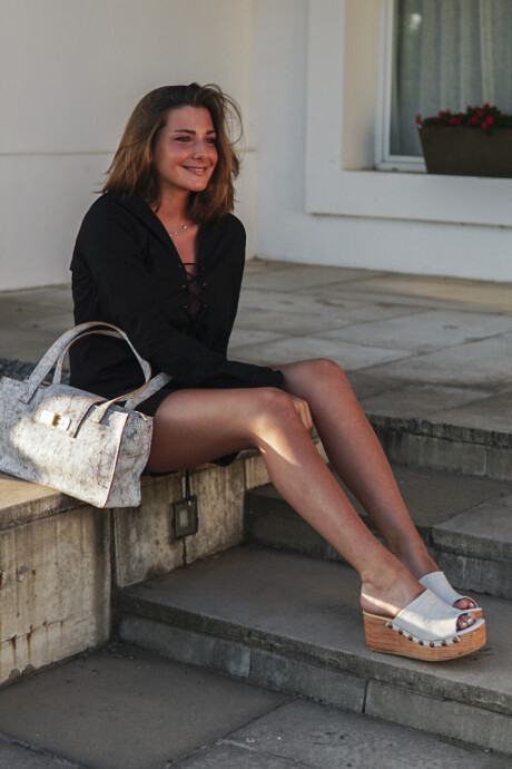 Zuecos Dalia Croco Blanco Zuecos Dalia Croco Blanco