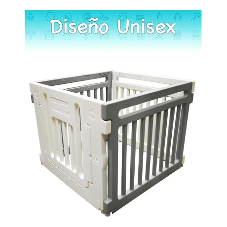 Corral para bebes con 4 Paneles Lumax Unisex verde-rosado