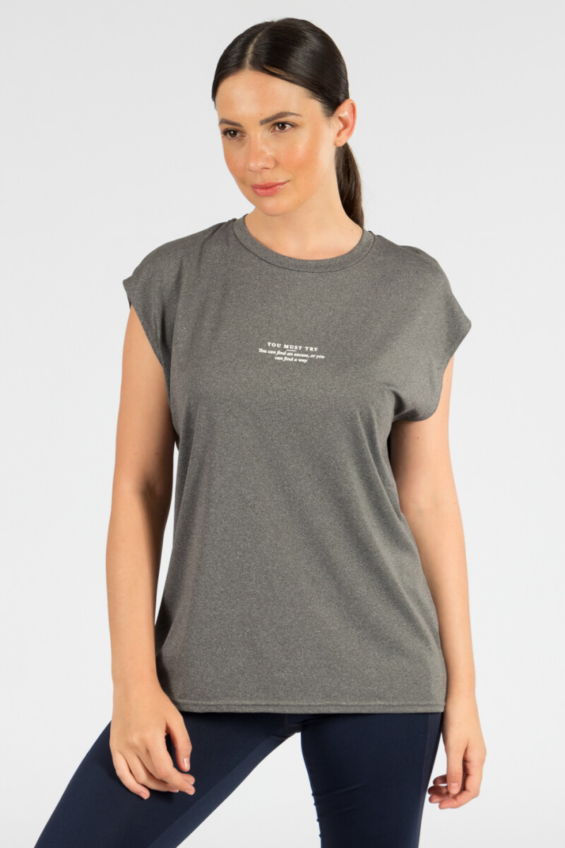 Remera rio Gris melange