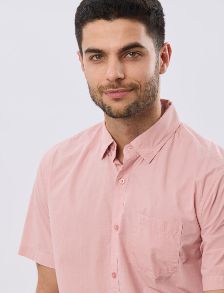 CAMISA LISA DE ALGODÓN Rosa