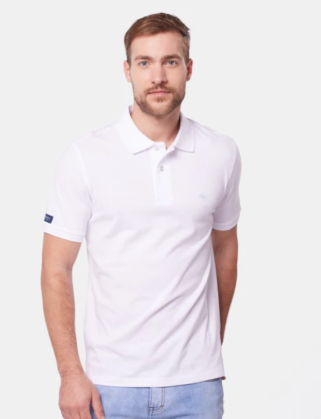 REMERA POLO LISA Blanco