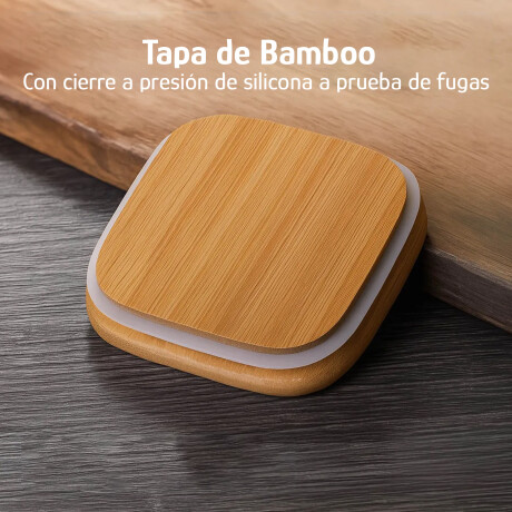 Set X7 Tarros Herméticos Cocina Tapa Bambú Organizadores Transparente