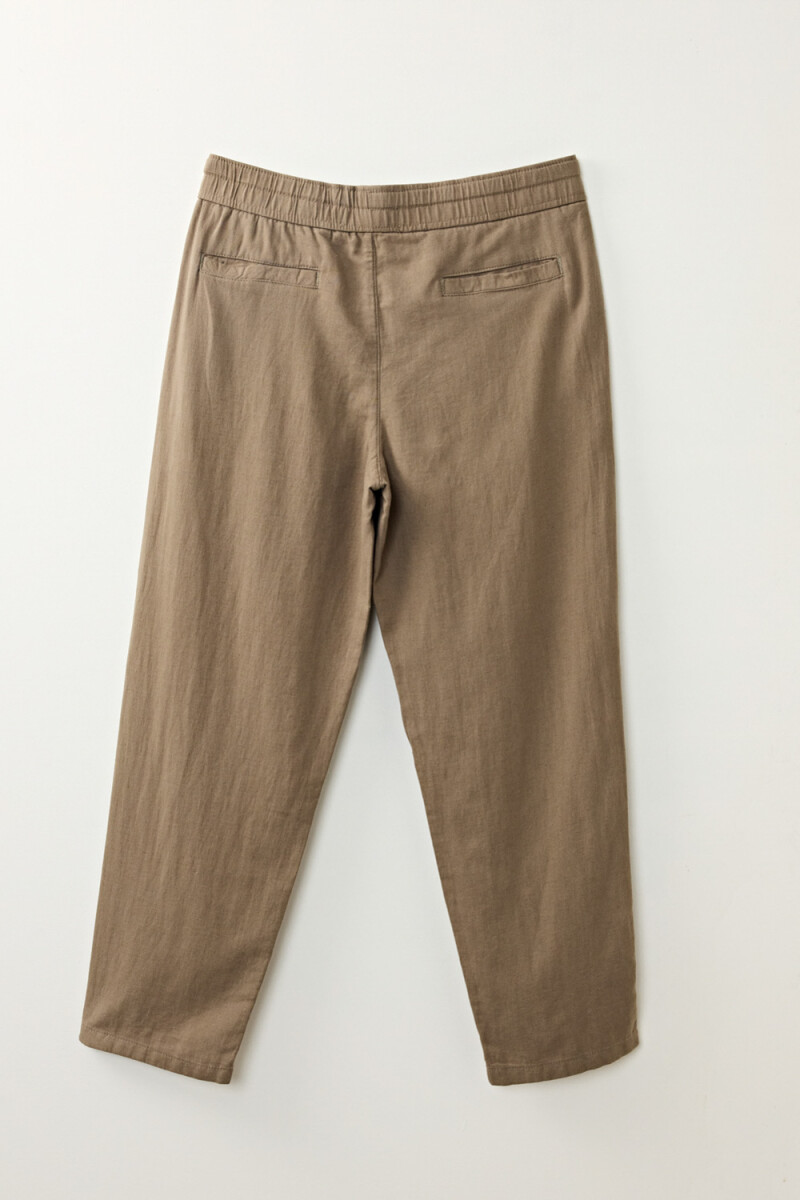 Pantalón de lino Verde