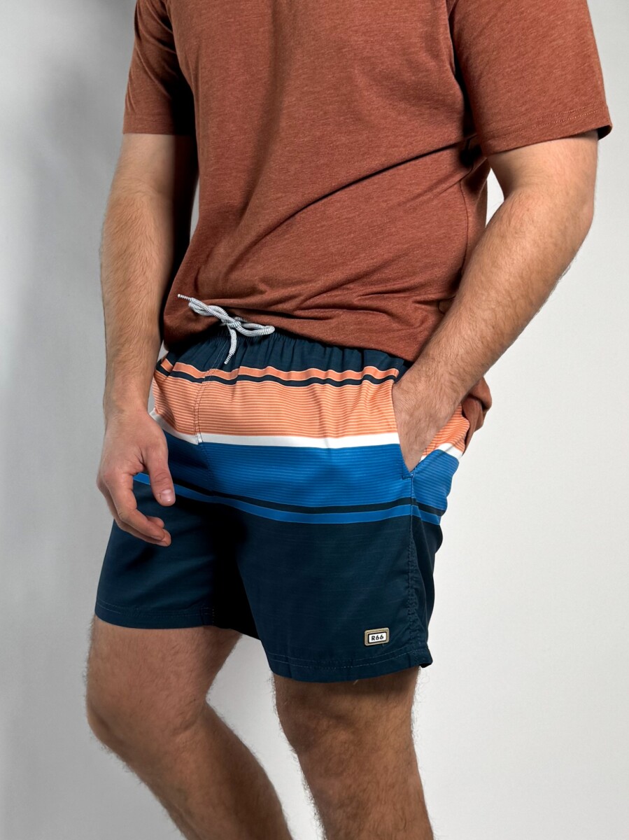 Short de baño estampado Gante - Navy 