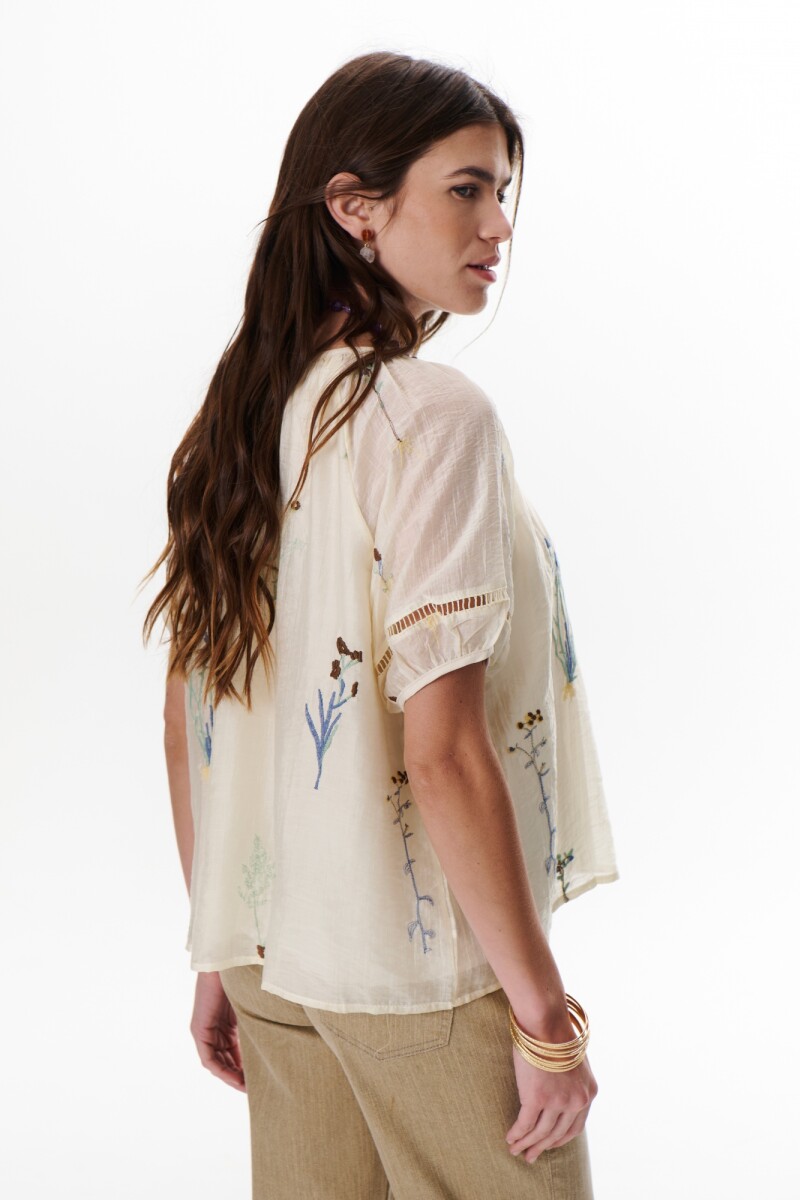 CAMISA BLOSSOM VAINILLA