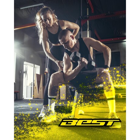 Mancuerna de vinilo 2 kg Best para fuerza en casa Mancuerna de vinilo 2 kg Best para fuerza en casa