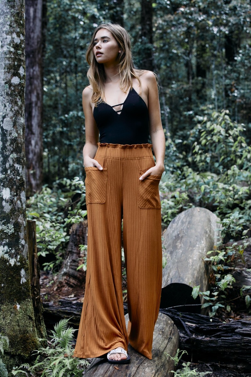BLISSED OUT WIDE LEG Camel