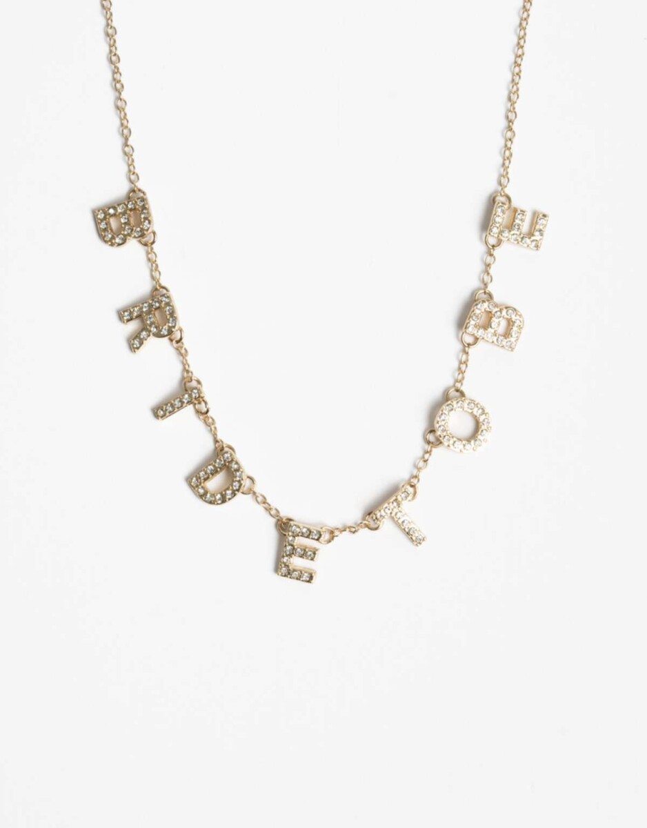 Collares Cortos Bride To Be - Cristal 