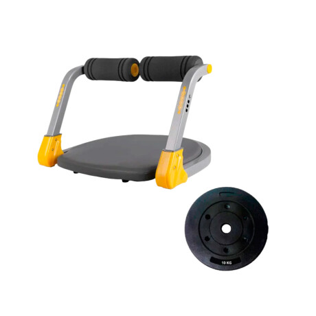 Ejercitador De Abdominales Lumax + Discos 10 kg