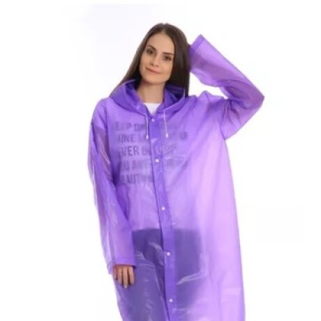 Capa Pilot de Lluvia Unisex con Capucha VIOLETA