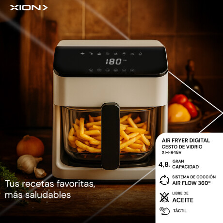 airfryer freidora sin aceite cesto de vidrio COLOR UNICO