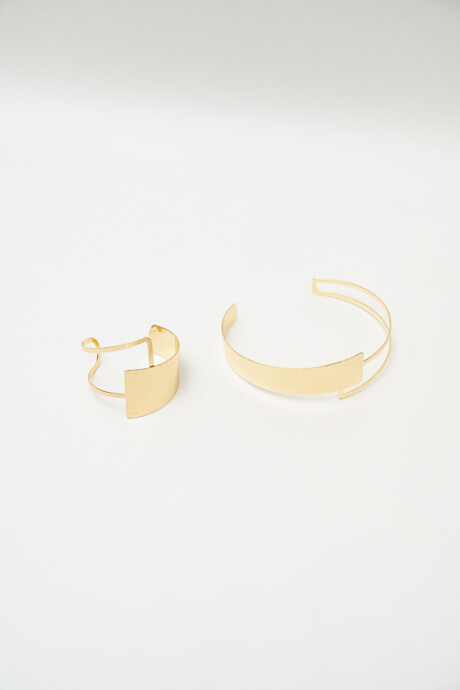 Collar Set Collar Y Brazalete Dorado