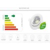 Set x 10 lámparas Spots para Techo Ixec Led 5w neutras Set x 10 lámparas Spots para Techo Ixec Led 5w neutras