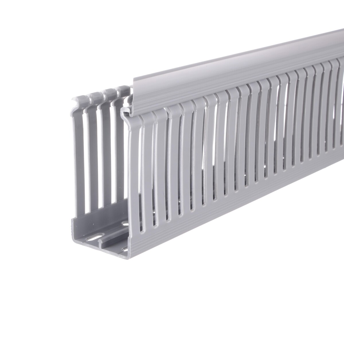 CABLECANAL 40X80MM GRIS RANURADO calado angosto 