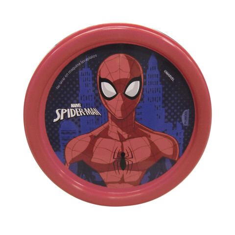Pote Plástico 300 ml con Tapa Rosca Spiderman