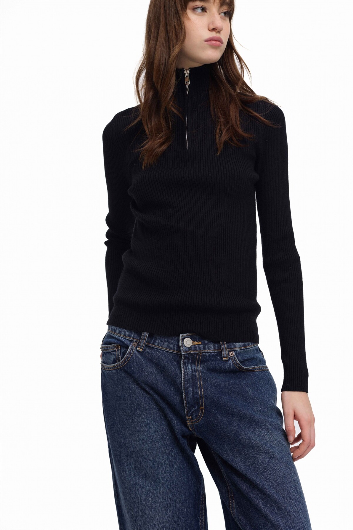 Buzo Zip Negro
