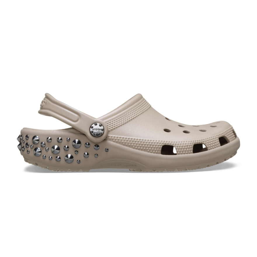 Crocs Classic Studded Clog - Unisex Taupe