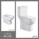 Juego Inodoro Bidet Malawi Descarga 25 Cm Aqualia 000