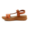 Country Sandalia Mujer Tira Ancha Con Pulsera Y Velcro Salmon